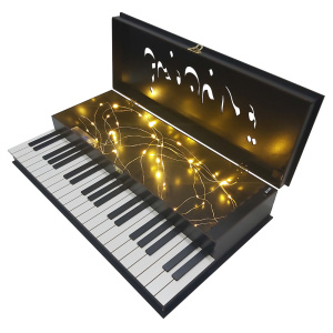 جعبه موزیکال پیانو با ریسه LED